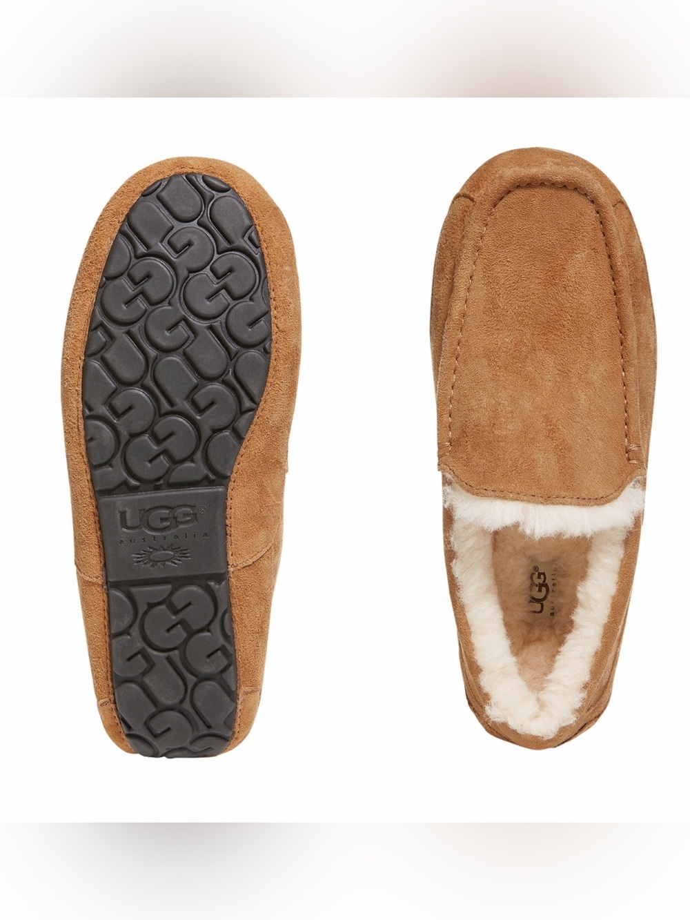 UGG Men’s Ascot Moccasin Slippers Size US 10